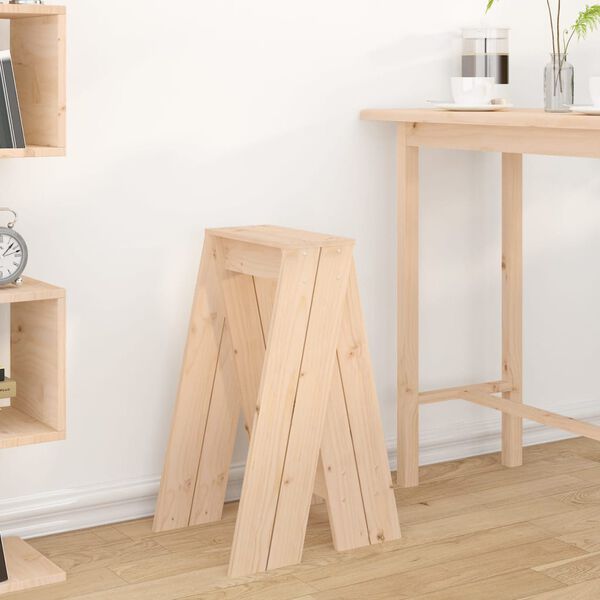 vidaXL Stools 2 pcs 40x40x75 cm Solid Wood Pine