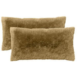 vidaXL Cushion with Pillow HEERLEN 12 pcs Light Grey PV Fleece