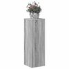 vidaXL Plant Stand Grey Sonoma 33x33x100 cm Engineered Wood