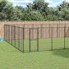 vidaXL Outdoor Dog Kennel Steel 79.86 m&sup2;