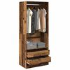 vidaXL Wardrobe Old Wood 80x50x200 cm Engineered Wood