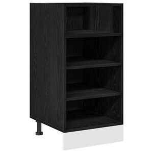 vidaXL Kitchen Base Cabinet Black oak 40 x 44.5 x 81.5 cm