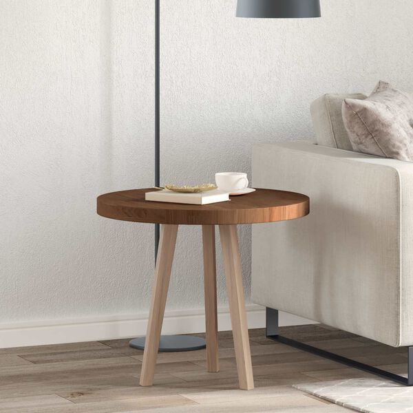 vidaXL Table Top Light Brown &Oslash; 60 x 4 cm Solid Oak Wood