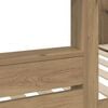 vidaXL Bunk Bed for Kids Artisan Oak 100 x 200 cm Engineered Wood