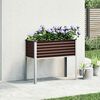 vidaXL Garden Planter Brown 100x45x90 cm Steel