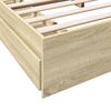 vidaXL Bed Frame with Drawers without Mattress Sonoma Oak 180x200 cm Super King