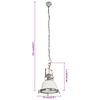 vidaXL Pendant Lighting 35x35x152 cm&nbsp;Aluminium