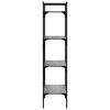 vidaXL Bookcase 4-Tier Grey Sonoma 56x31.5x138.5 cm Engineered Wood
