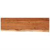 vidaXL Table Top 140x40x3,8 cm Rectangular Solid Wood Acacia Live Edge