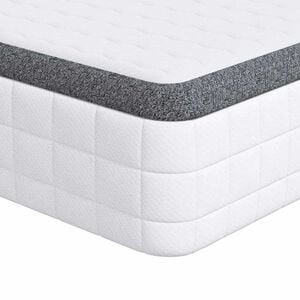 vidaXL Mattress White and Grey 70 x 200 cm Bonell Spring