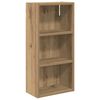 vidaXL Bathroom Wall Cabinet with Shelf Artisian Oak 30 x 16 x 62.5 cm