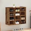 vidaXL Shoe Cabinet Old Wood 77.5 x 30 x 67 cm Engineered Wood