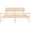 vidaXL Senior Bed without Mattress 200x200 cm Solid Wood