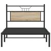 vidaXL Bed Frame without Mattress Sonoma Oak 100x190 cm Engineered Wood