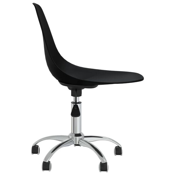 vidaXL Swivel Office Chair Black PP