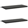 vidaXL Bench Cushions SOEST 2 pcs 100% Polyester Anthracite