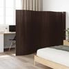 vidaXL Room Divider Dark Brown Width 800 cm Height 165 cm Bamboo