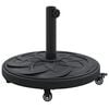 vidaXL Parasol Base 15.35 kg Black Iron Circular