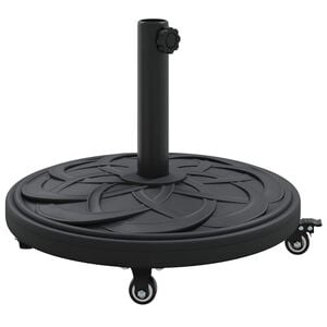 vidaXL Parasol Base 15.35 kg Black Iron Circular
