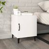 vidaXL Bedside Cabinet White Engineered Wood