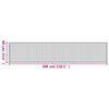 vidaXL Rug Rectangular Brown60x300 cm Bamboo