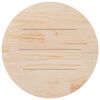vidaXL Table Top White Ø80x2.5 cm Solid Wood Pine