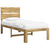 vidaXL Single Bed Frame with Headboard ROSTOCK White 80 x 200 cm