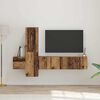 vidaXL TV Cabinet Set Wall-mounted 5 pcs Old Wood Engineered Wood