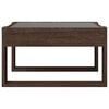 vidaXL Coffee Table with Infinity LED Brown Oak 50x53x30 cm