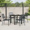 vidaXL Garden Dining Set 5 pcs Anthracite Powder-Coated Steel