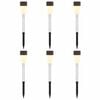 vidaXL Outdoor Solar Lights with Ground Spike 6 pcs Warm White 29.5 cm