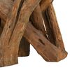 vidaXL Coffee Table Solid Teak Driftwood 60 cm
