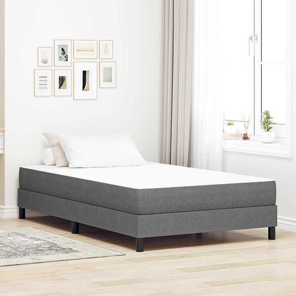 vidaXL Bed Mattress with Mattress Light Grey 120 x 190 cm Fabric