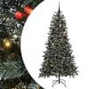 vidaXL Artificial Christmas Tree with 300 LEDs with Stand Green 210 cm