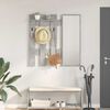 vidaXL Wall-Mounted Coat Rack Concrete grey 100 x 10 x 100 cm