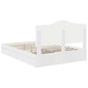 vidaXL Storage Bed with Headboard White 160 x 200 cm Engineered Wood