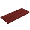 vidaXL Stair Mats Self-adhesive 15 pcs 65x24.5x3.5 cm Red