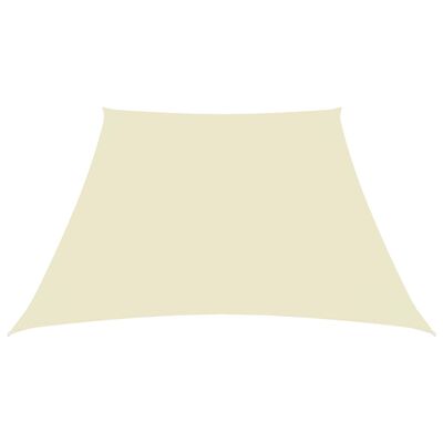 vidaXL Sunshade Sail Oxford Fabric Trapezium 3/5x4 m Cream