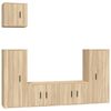 vidaXL 5 Piece TV Cabinet Set Sonoma Oak Engineered Wood