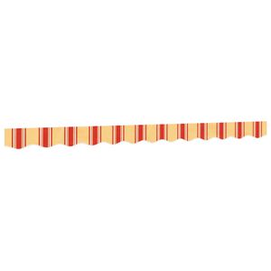 vidaXL Replacement Fabric for Awning Valance Yellow and Orange Stripe 3 m