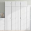 vidaXL Storage Cabinet White 70x42.5x225 cm Engineered Wood