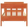 vidaXL Bed Frame without Mattress Wax Brown 100x200 cm Solid Wood Pine