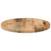 vidaXL Table Top &Oslash; 60x3.8 cm Round Solid Wood Rough Mango
