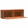 vidaXL Wall Cabinet Wax Brown 100 x 30 x 35 cm Solid Pine Wood
