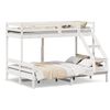vidaXL Bunk Bed without Mattress 80x200/140x200 cm White Solid Wood