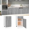 vidaXL Drawer Bottom Cabinet Lyon Grey Sonoma 40x46x81.5 cm Engineered Wood