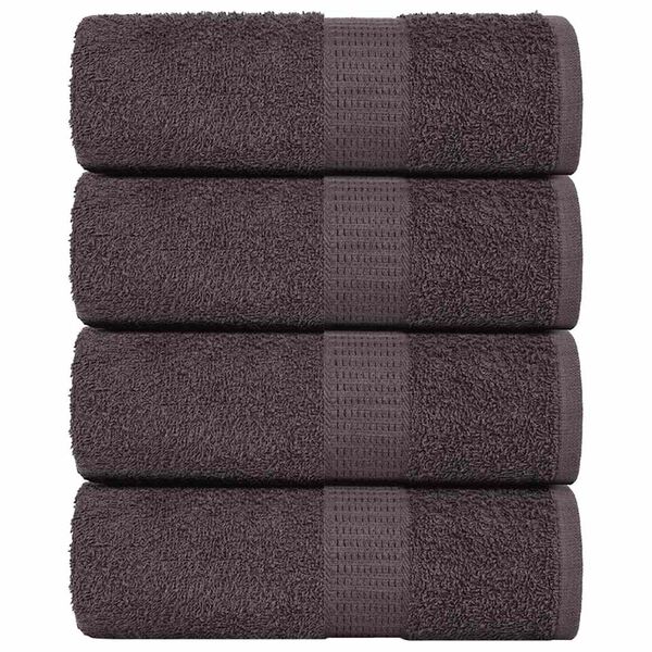 vidaXL Washcloths "FROGN" 4 pcs Anthracite 15x21 cm 360 gsm