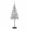 vidaXL Christmas Tree with 300 LEDs White 210 cm PE and Steel