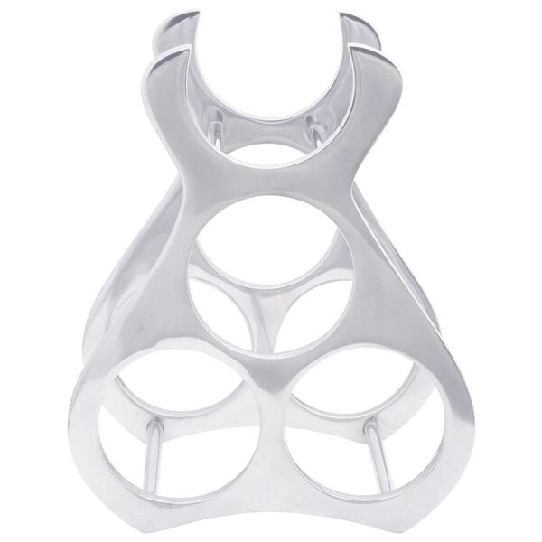 vidaXL Wine Rack Silver 32 x 14 x 37.5 cm Aluminium