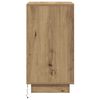 vidaXL Bedside Cabinet with LED Lights&nbsp;Artisan Oak 38x34x65 cm